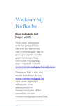 Mobile Screenshot of kafka.be